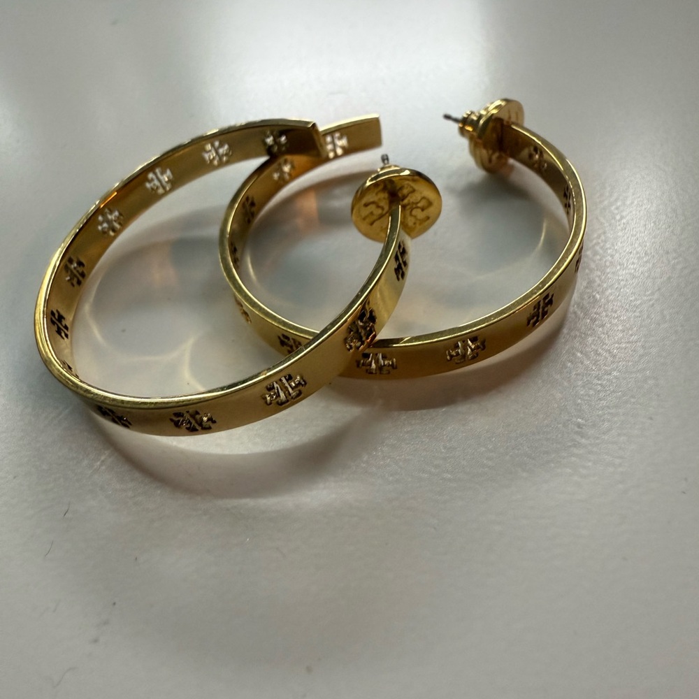 Tory Burch Gold Hoop Earrings